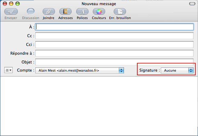 Ajouter une signature