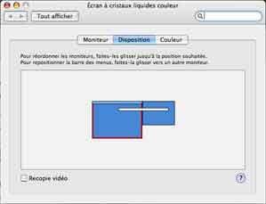Disposition des moniteurs