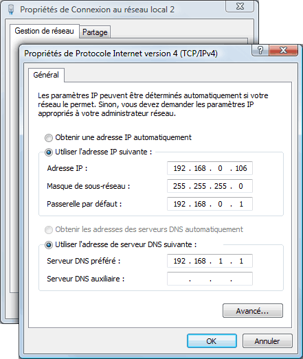 Accéder aux connexions réseau