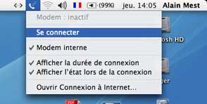 Connexion par modem RTC
